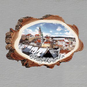 Český Krumlov - magnet kůra malá