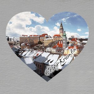 Český Krumlov - magnet srdce