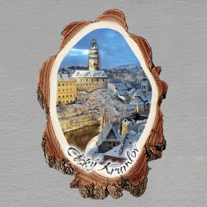 Český Krumlov - magnet kůra malá