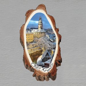 Český Krumlov - magnet kůra