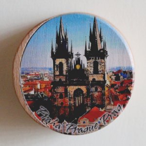 Praha - Týnský chrám - krabička kulatá