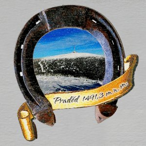 Praděd - magnet podkova