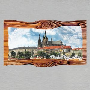 Praha - Hradčany - magnet prkno