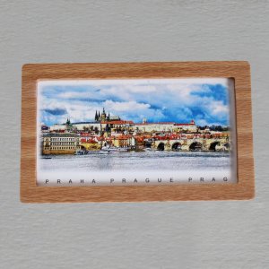 Praha - Hradčany - magnet rám masiv vklad