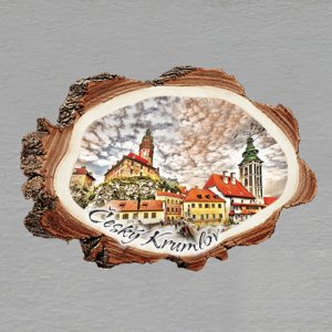 Český Krumlov - magnet kůra malá