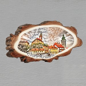 Český Krumlov - magnet kůra