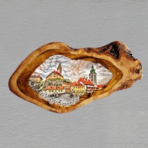 Český Krumlov - magnet oliva ovál