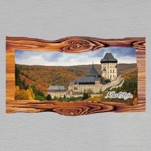 Karlštejn - magnet prkno dvojitý