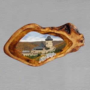 Karlštejn - magnet oliva ovál