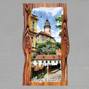 Český Krumlov - magnet prkno