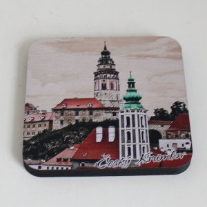 Český Krumlov 3 - podtácek laser hranatý