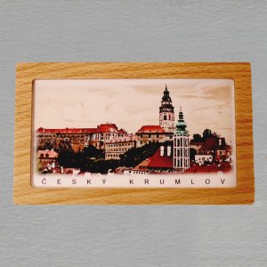 Český Krumlov 3 - magnet rám masiv vklad