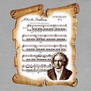 Beethoven - magnet pergamen