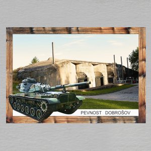 Dobrošov - pevnost - tank - magnet DL rám dvojitý