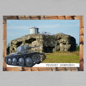 Dobrošov - pevnost - tank - magnet DL rám dvojitý