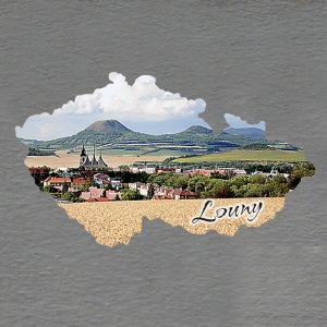 Louny - magnet mapa