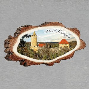 Kokořín - hrad - magnet kůra dvojitý