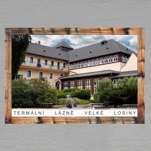 Velké Losiny 2 - Termální lázně - magnet C6 rám