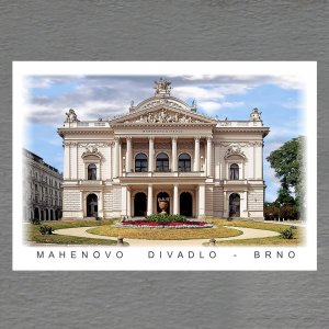 Brno - Mahenovo divadlo - magnet C6