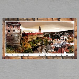 Český Krumlov 5 - magnet DL rám