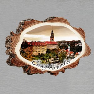 Český Krumlov 5 - magnet kůra malá