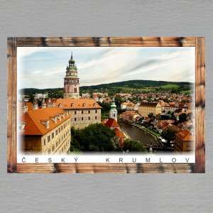 Český Krumlov 6 - magnet C6 rám - barva