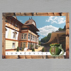 Luhačovice - magnet C6 rám dvojitý