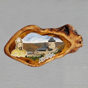 Karlštejn - Karel IV. - magnet oliva ovál