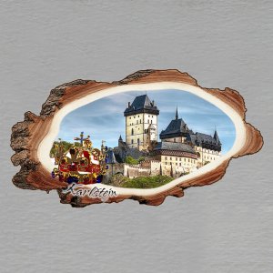 Karlštejn - koruna - magnet kůra dvojitý