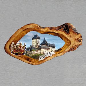 Karlštejn - koruna - magnet oliva ovál