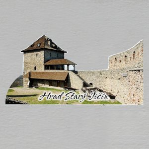 Starý Jičín - hrad - magnet ořez