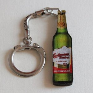 Budweiser Budvar - láhev - klíčenka