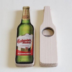 Budweiser Budvar - láhev - otvírák