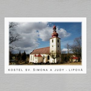 Lipová - kostel - magnet C6