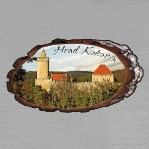 Kokořín - hrad - magnet kůra ovál