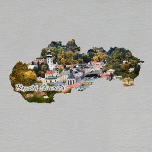 Banská Štiavnica - magnet mapa