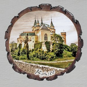 Bojnice - magnet kůra kulatá