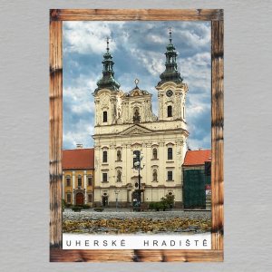 Uherské Hradiště - magnet C6 rám dvojitý