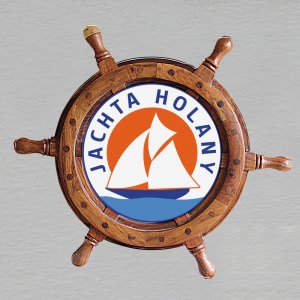 Jachta Holany Kormidlo - logo - magnet kormidlo