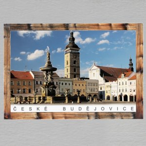 České Budějovice - magnet C6 rám dvojitý