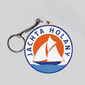 Jachta Holany - logo - klíčenka kulatá