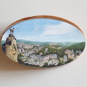 Karlovy Vary - Panorama - krabička ovál velká