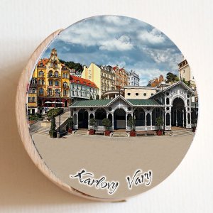 Karlovy Vary - Lázně - krabička kulatá