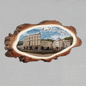 Karlovy Vary - Grandhotel Pupp - magnet kůra