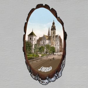 Košice - magnet kůra ovál