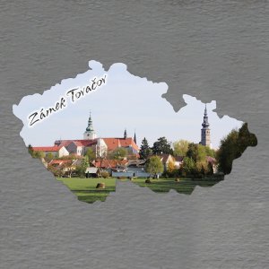 Tovačov - zámek - magnet mapa