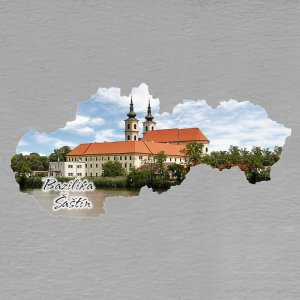 Šaštín - Bazilika - magnet mapa