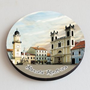 Banská Bystrica - podtácek laser kulatý