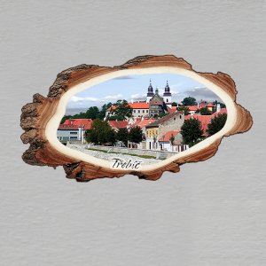 Třebíč - magnet kůra dvojitý