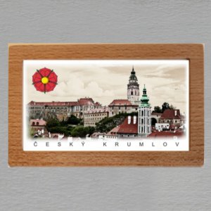 Český Krumlov 3 - magnet rám masiv vklad